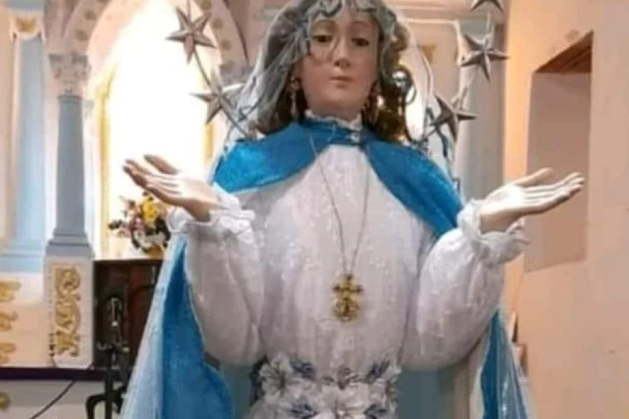   Peregrinan junto a la Virgen María hacia Malligasta