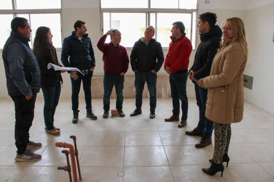  El ministro Marcelo Del Moral visitó el sector, con amplios espacios