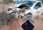 Un conductor mendocino volcó en Ruta 76 camino a Chilecito y fue hospitalizado