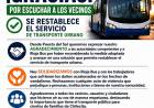 Vecinos de Puesta de Sol agradecieron la continuidad del servicio de Rioja Bus