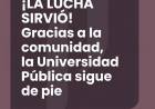 La UNdeC destacó el acuerdo por el financiamiento universitario y valoró el apoyo de toda la comunidad