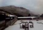 Chilecito amaneció con un paisaje blanco y Las Placetas regaló una postal única del invierno riojano