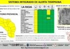 Difunden alerta amarilla por lluvias y vientos