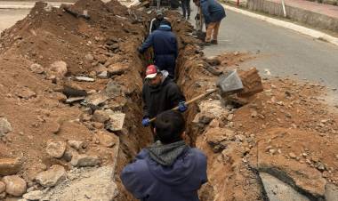  El Gobierno Provincial comenzó la renovación de cañerías en Sañogasta