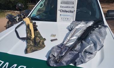 Secuestraron armas y municiones en Nonogasta y El Milagro