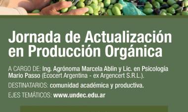 La UNdeC realizó una jornada de actualización en producción orgánica junto a ECOCERT Argentina