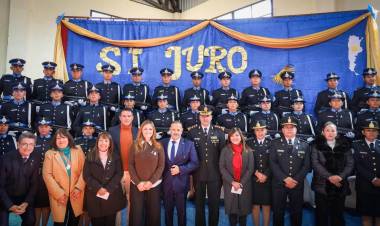 Estudiantes del Instituto de Seguridad Pública de Chilecito juraron fidelidad a la bandera