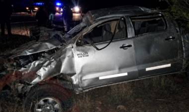 Conductor fue derivado a Capital tras un vuelco sobre la Ruta Nacional 74