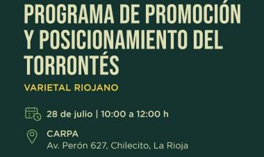 Taller regional impulsará la promoción del Torrontés Riojano en La Rioja
