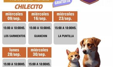 Este miércoles se realizará una nueva jornada de vacunación antirrábica en Los Sarmientos