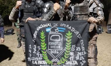 Efectivos de la Unidad Regional Segunda finalizaron el curso nacional “Operador de Escudo”