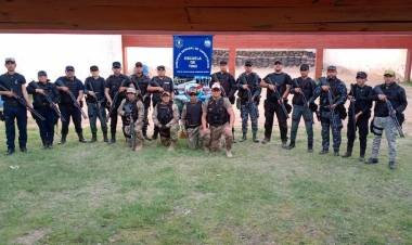 Finalizó el curso de capacitación para operadores de escopeta policial