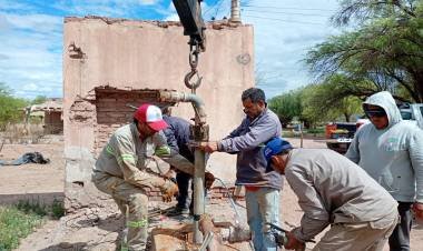 La Provincia recuperó una perforación para mejorar el abastecimiento de agua en Bañado de los Pantanos