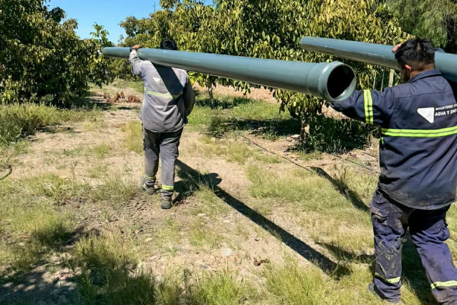 Nonogasta: ejecutan obra hídrica para regantes