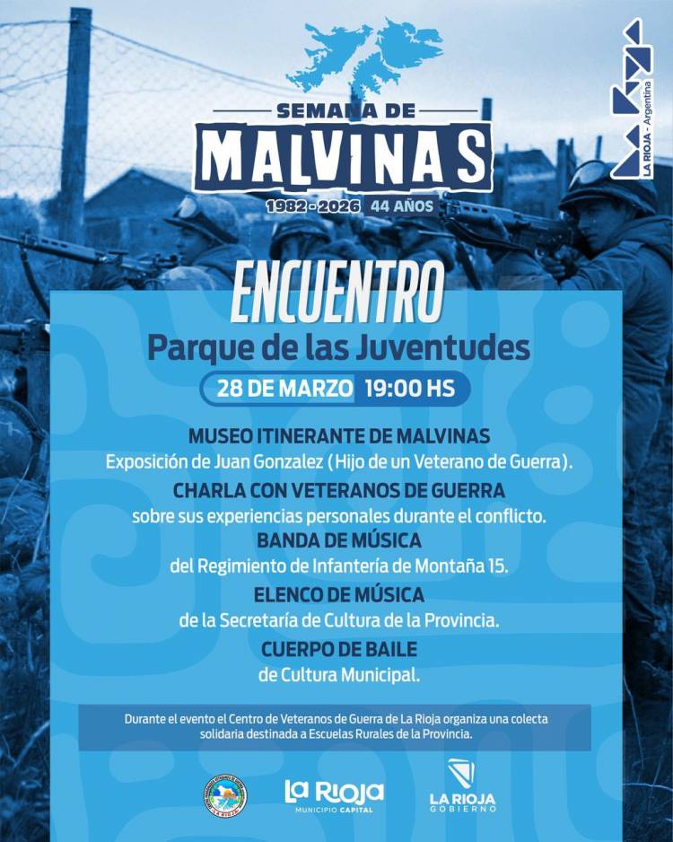 La Rioja inicia la Semana de Malvinas con un encuentro en el Parque de las Juventudes