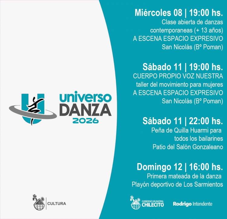 Chilecito se mueve con “Universo Danza”, una propuesta abierta para toda la comunidad
