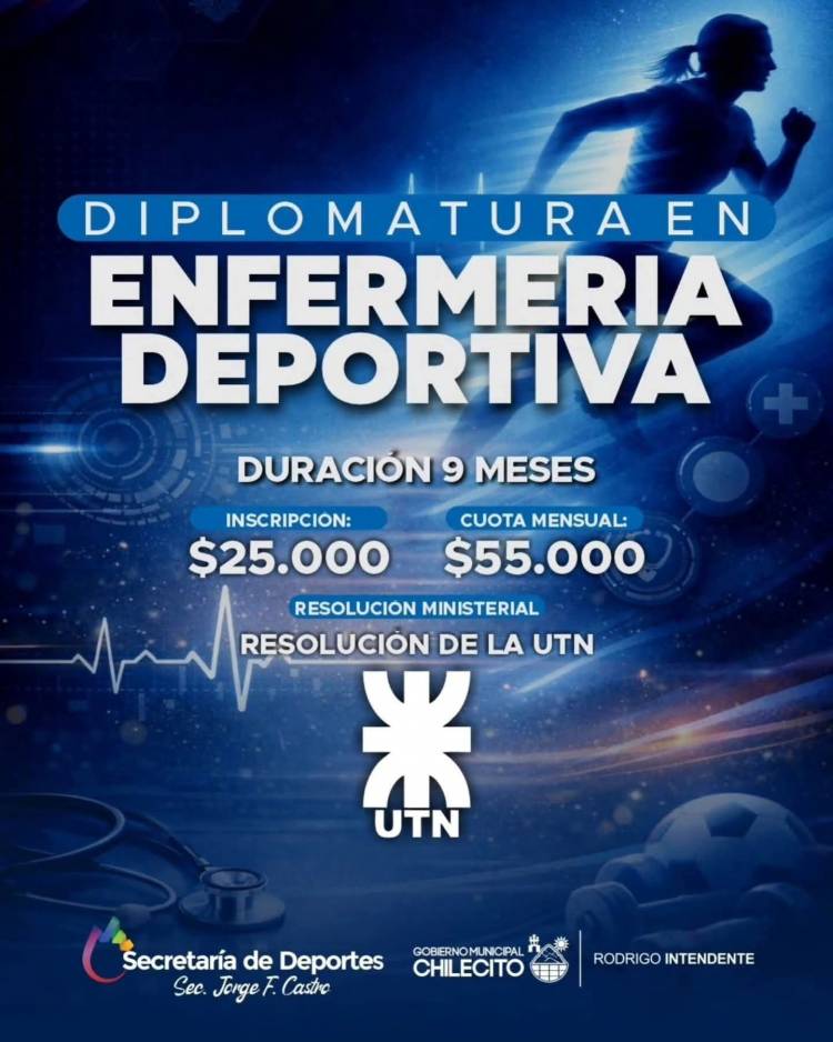 Lanzan diplomatura en Paramedicina y Enfermería Deportiva con certificación oficial