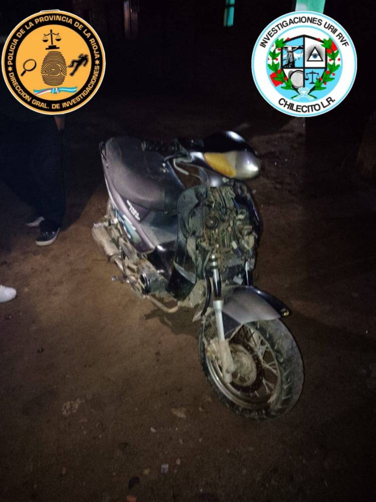 Recuperaron una motocicleta tras un operativo en barrio Dorado Sur