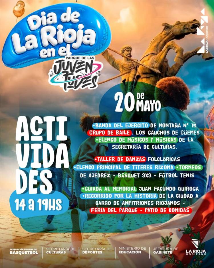 Cultura, deporte y recreación para celebrar el Día de La Rioja en el Parque de las Juventudes