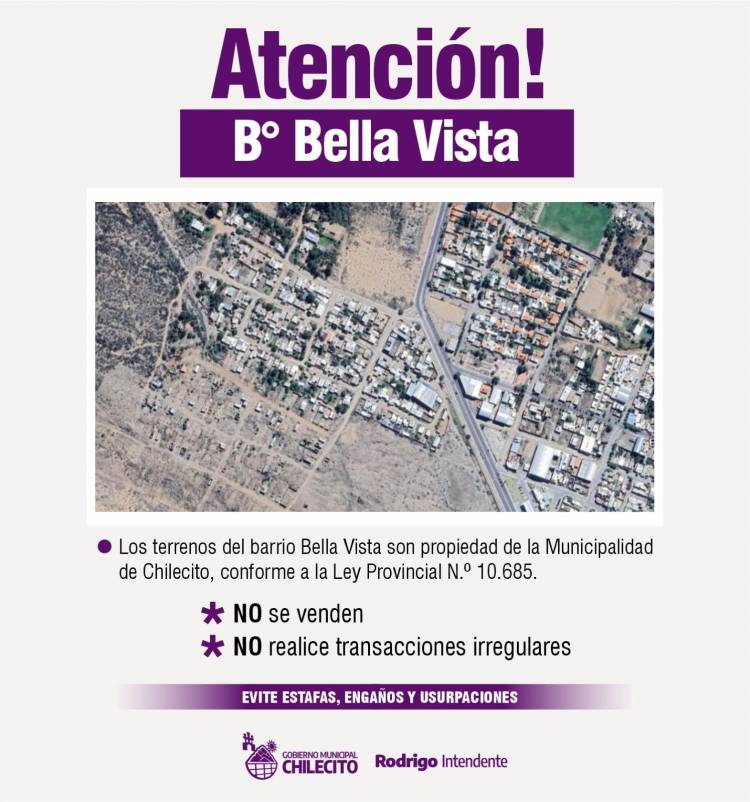 La Municipalidad advirtió que los terrenos de Bella Vista no pueden ser vendidos