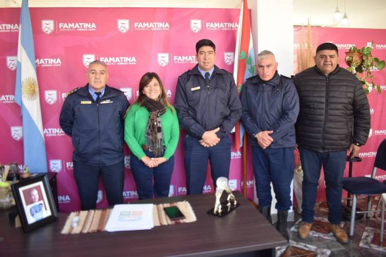 Policía y Municipio de Famatina coordinan acciones para fortalecer la seguridad en Alto Carrizal