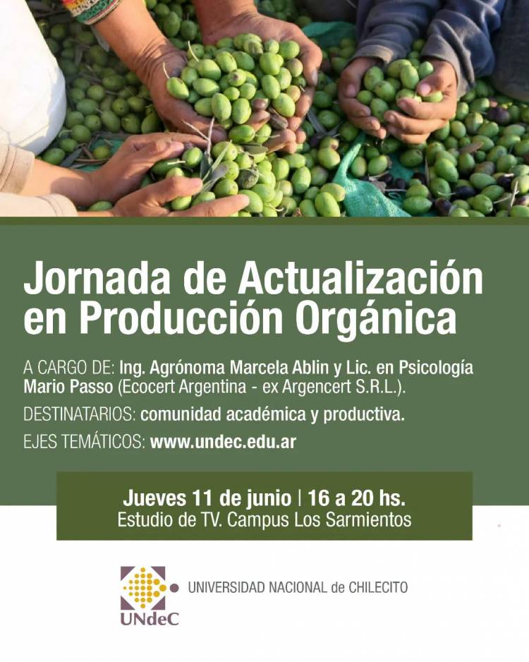 La UNdeC realizó una jornada de actualización en producción orgánica junto a ECOCERT Argentina