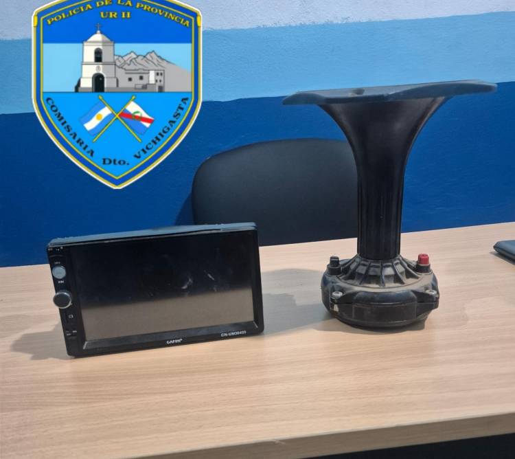 Vichigasta: recuperaron un estéreo y parlantes robados tras una investigación policial