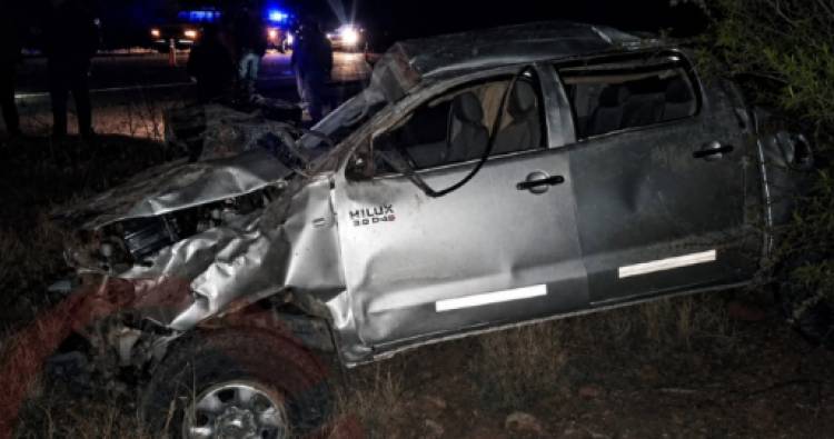 Conductor fue derivado a Capital tras un vuelco sobre la Ruta Nacional 74