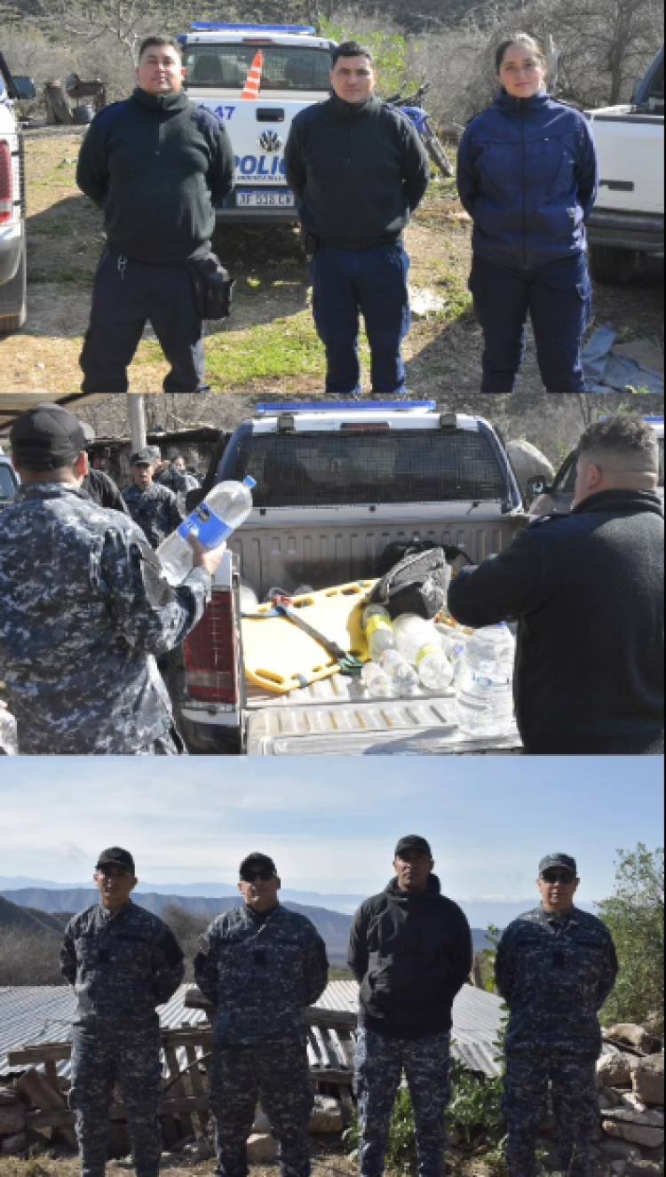 Destacan el trabajo coordinado de la Policía durante el operativo por los incendios forestales