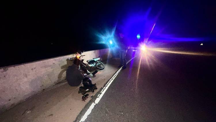 Motociclista resultó herido en un siniestro en Cuesta de Miranda