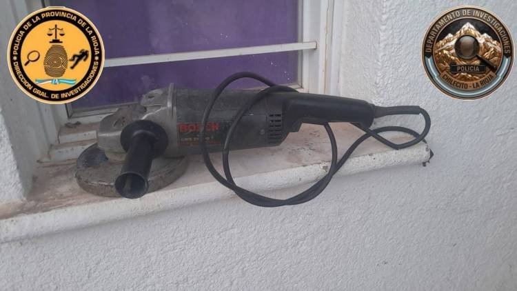 Recuperaron una amoladora denunciada como sustraída en Los Sarmientos