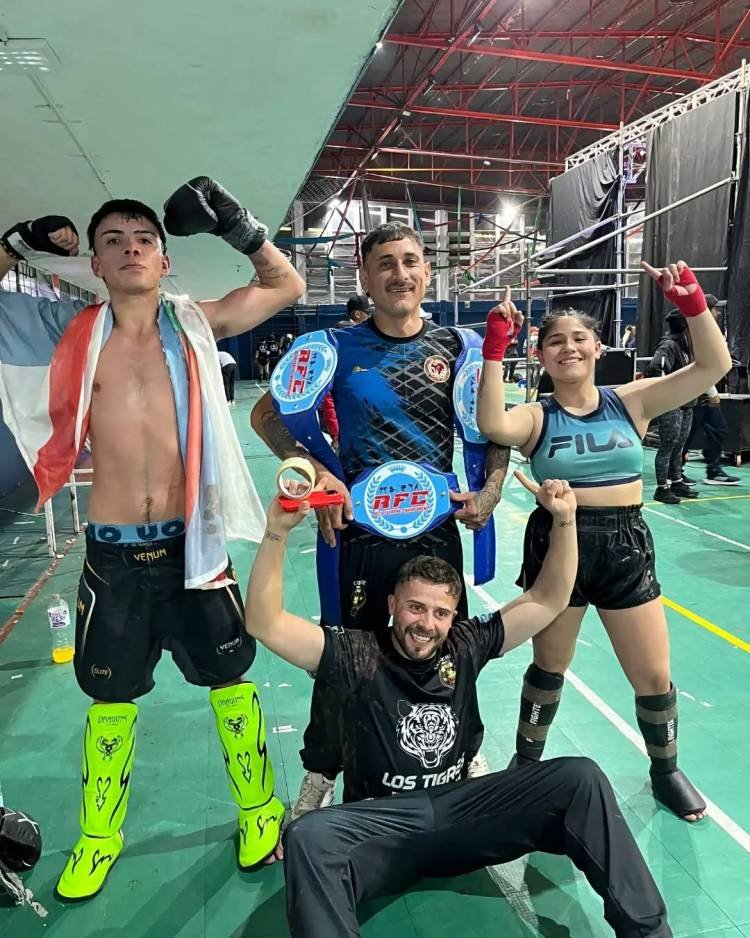 Tres campeones para la Escuela de Combate Los Tigres de Chilecito