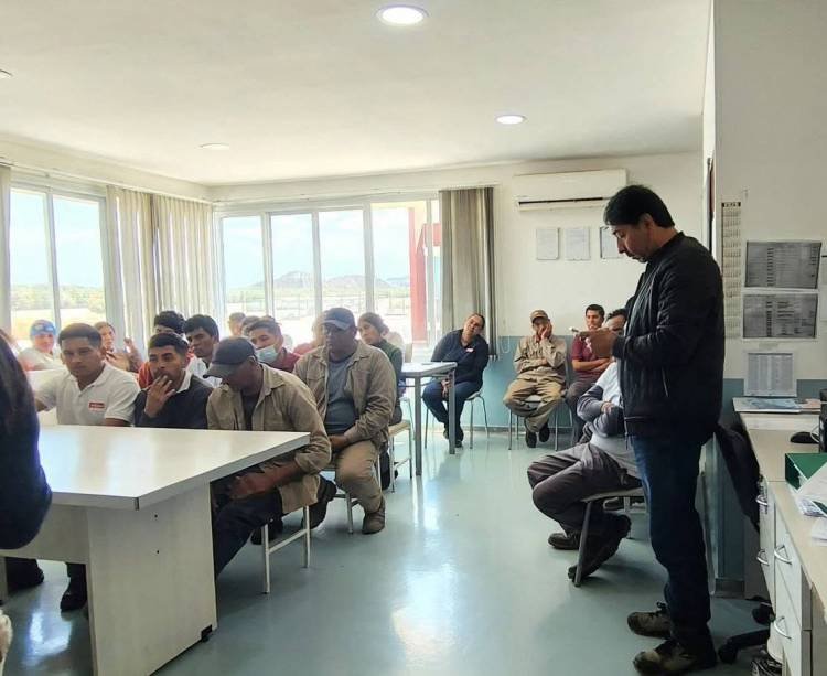 Fortalecen la capacitación en higiene y seguridad laboral en una empresa de Chilecito